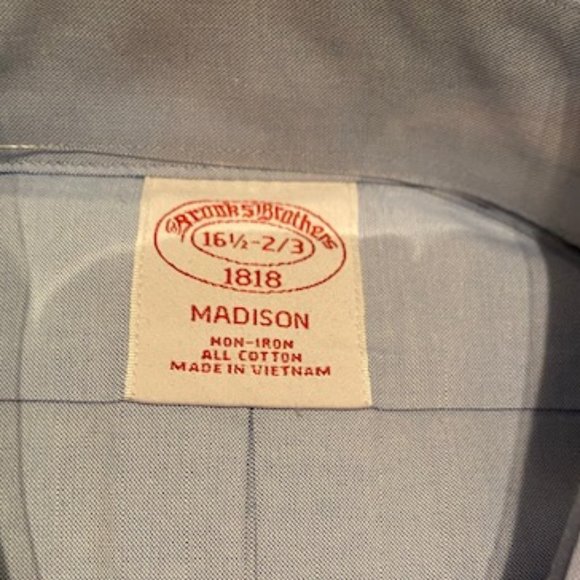 Two Mens Brooks Brothers Dress Shirts 16 .5- 2/3 - Picture 3 of 4